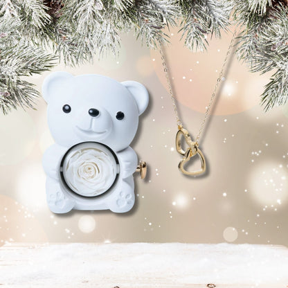 Czuły Prezent - Wieczny Niedźwiedź i spersonalizowany naszyjnik