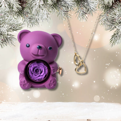 Czuły Prezent - Wieczny Niedźwiedź i spersonalizowany naszyjnik