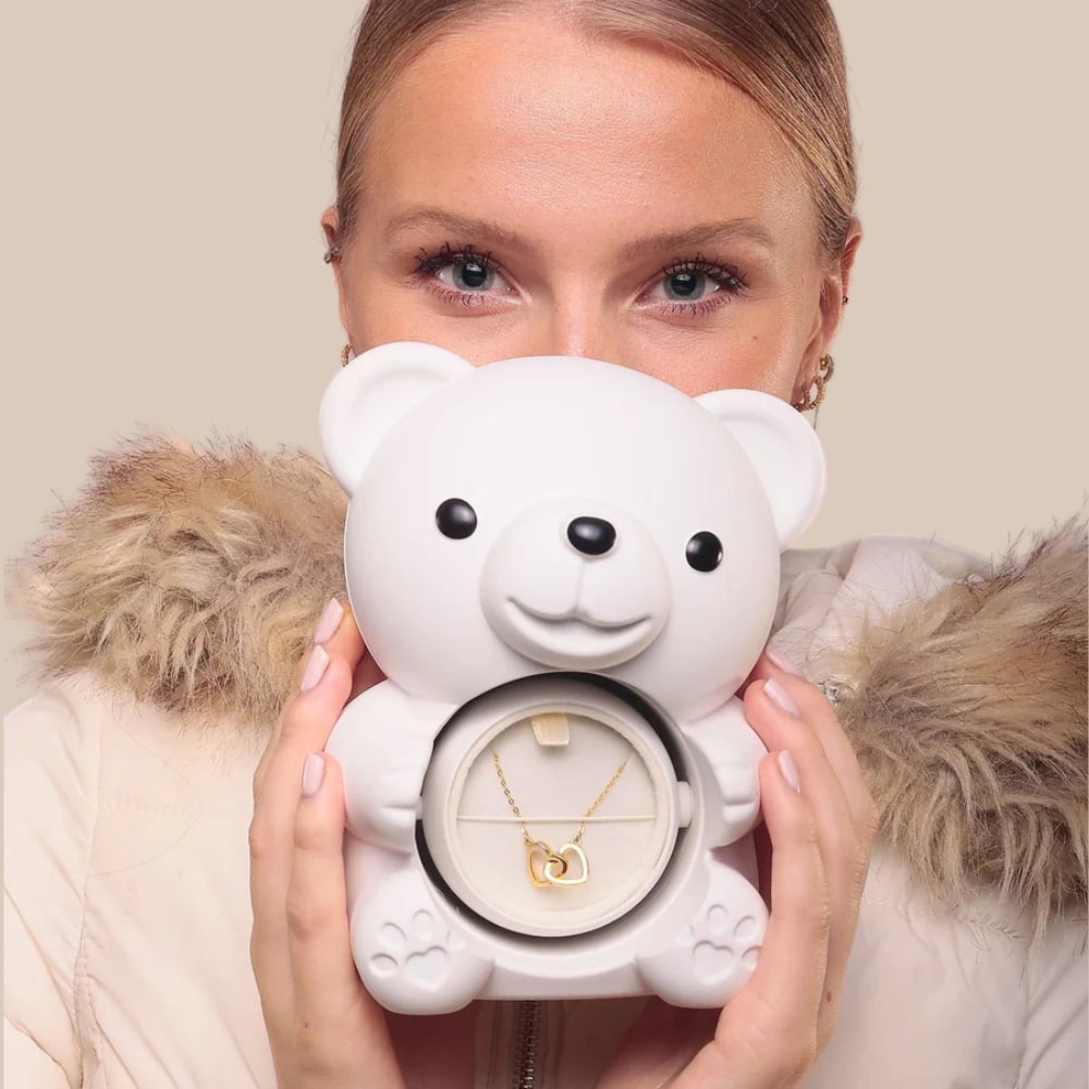 Czuły Prezent - Wieczny Niedźwiedź i spersonalizowany naszyjnik