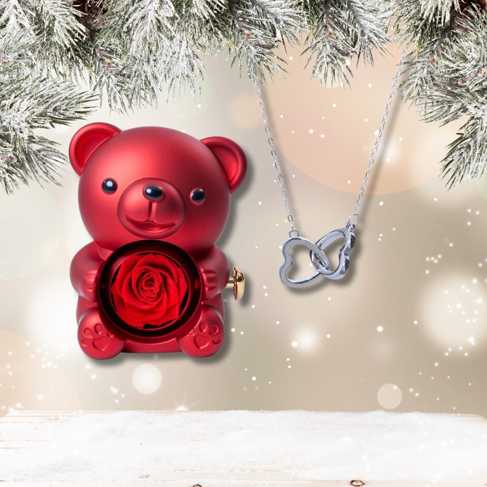 Czuły Prezent - Wieczny Niedźwiedź i spersonalizowany naszyjnik